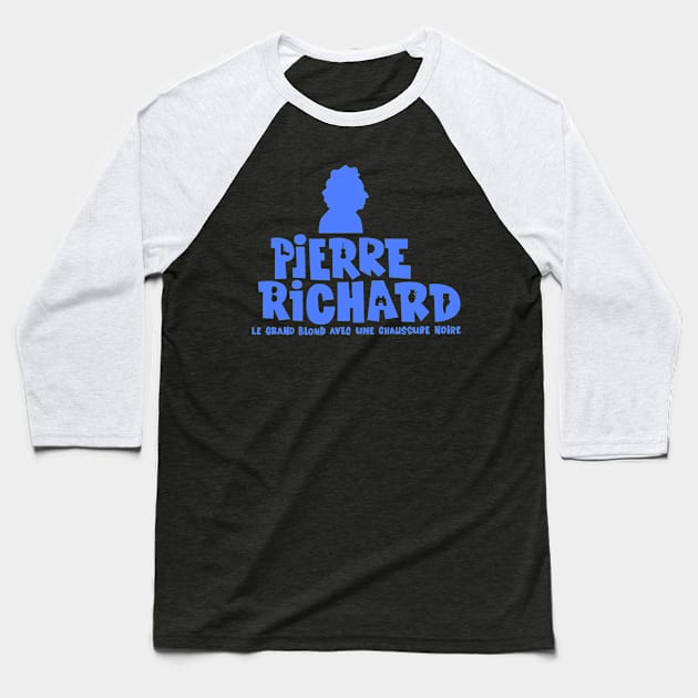 Pierre Richard - The Tall Blond Man with One Black Shoe Typo Design Baseball T-Shirt by Boogosh